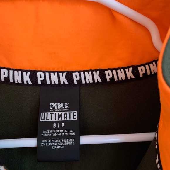 PINK green and orange zip-up - Picture 4 of 4